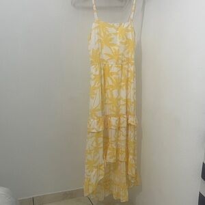 Trixxi Floral Yellow and White Dress